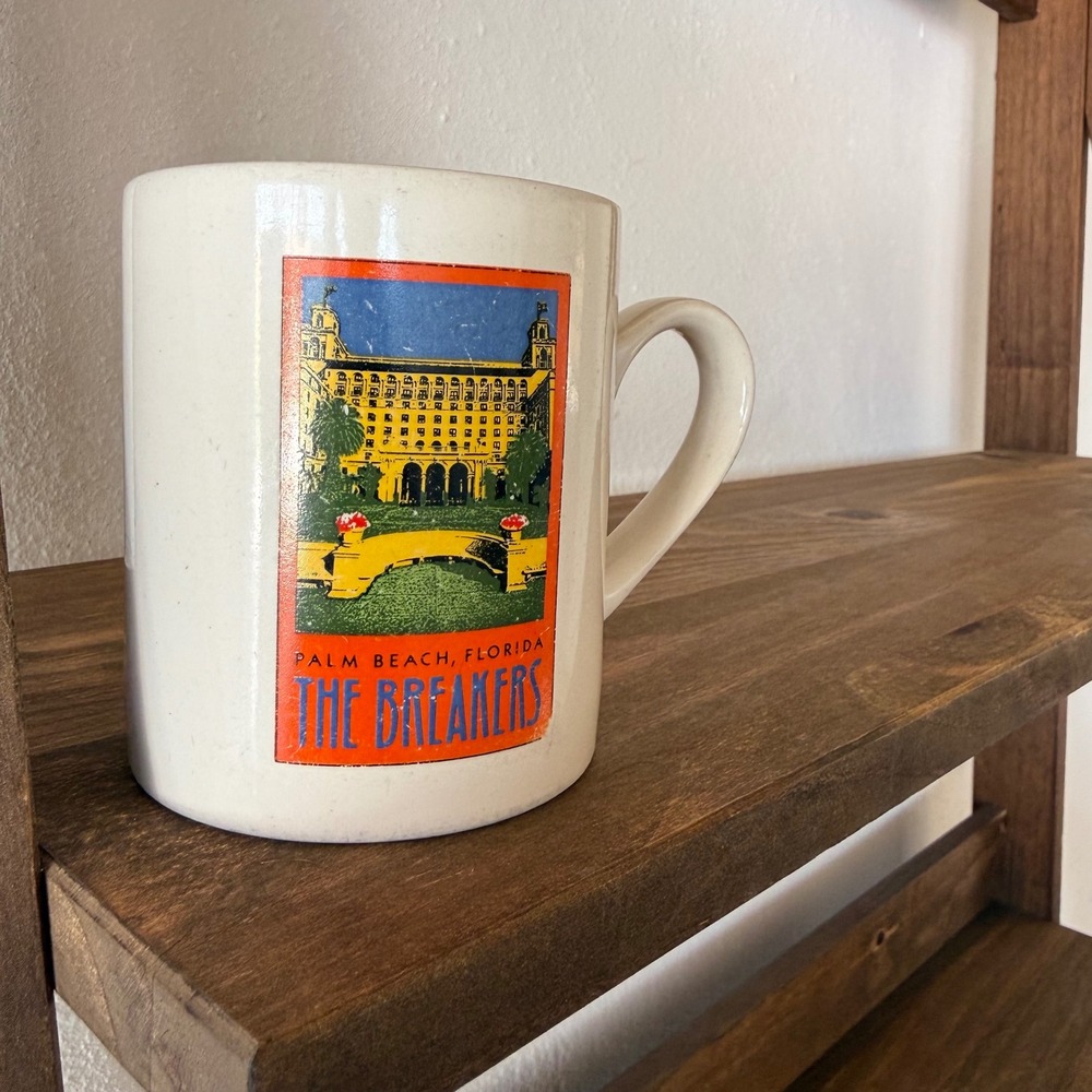 Vintage Aramis The Breakers Palm Beach Mug Grand American Hotel Collection